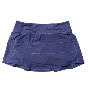 Lululemon Pace Rival Mid Rise Skirt Purple Ash Size 6